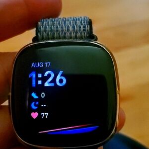 FITBIT SENSE watch. Works great...8 extra bands included!